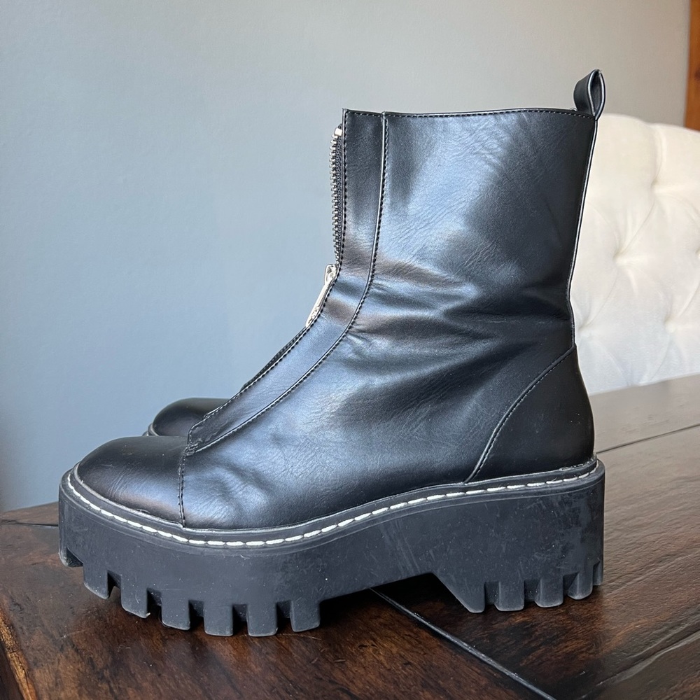 Zara Zippered Ankle Boots